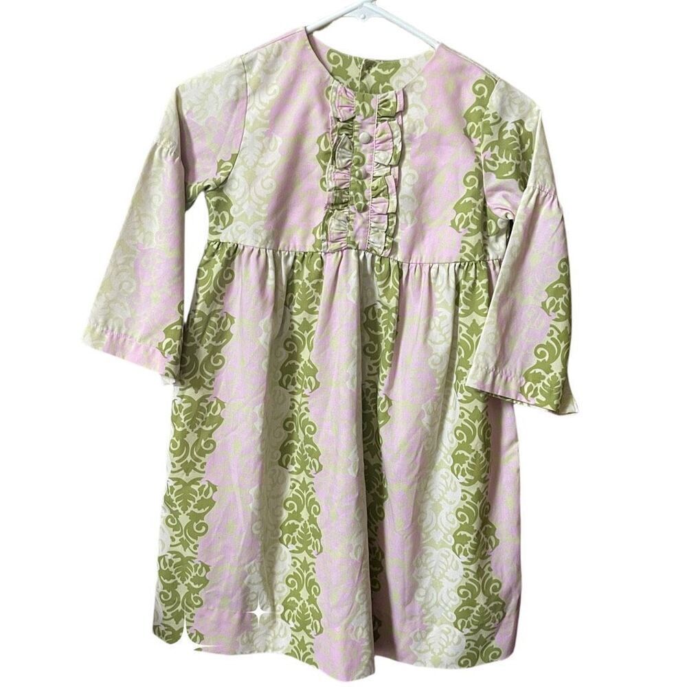 Kelly’s Kids size 10/12 (L)dress. Ruffle front empire waist bell sleeves.